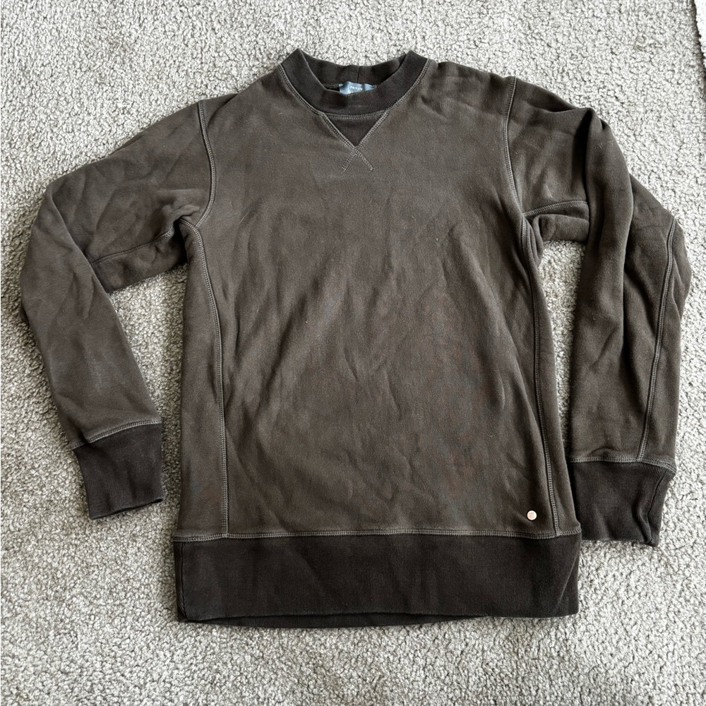 Private White Crew Sweatshirt 2.0 in Olive
